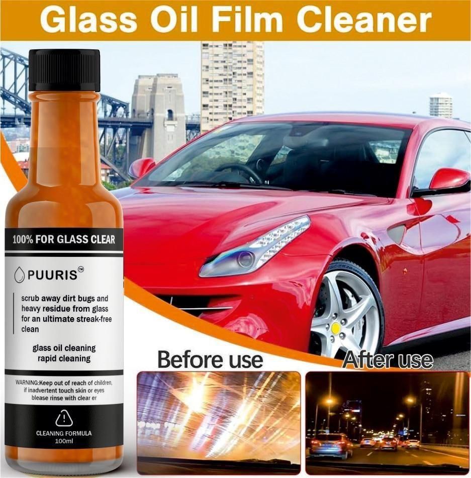Glass Cleaning Agent Powerful Stain Remover for Car and Home