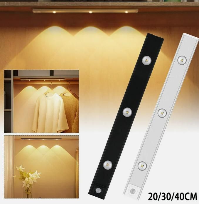 LED PIR Motion Sensor Cabinet Light, USB Rechargeable