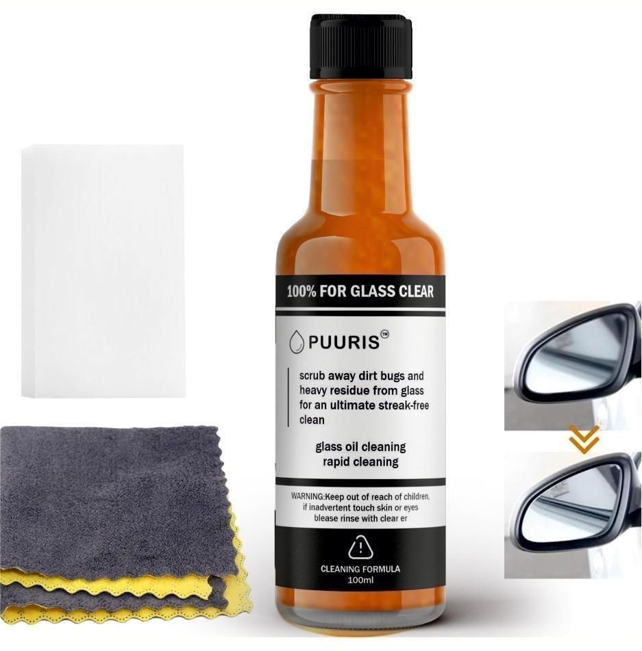 Glass Cleaning Agent Powerful Stain Remover for Car and Home