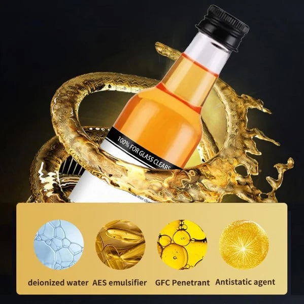 Glass Cleaning Agent Powerful Stain Remover for Car and Home